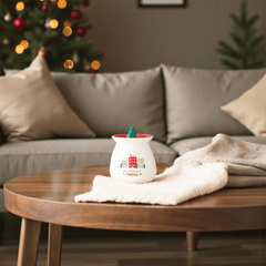 Weihnachts Keramik Duftlampe im Set mit Tannenbaum Duft Wax-Melts