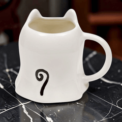Spooky Katzen Geister Tasse – Keramik Becher