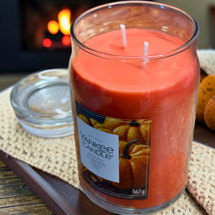 Yankee Candle Spiced Pumpkin Duftkerze im Glas